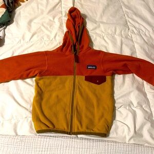 Toddler micro zip fleece hoodie